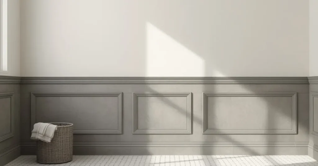 Two-Tone Wainscoting Tile