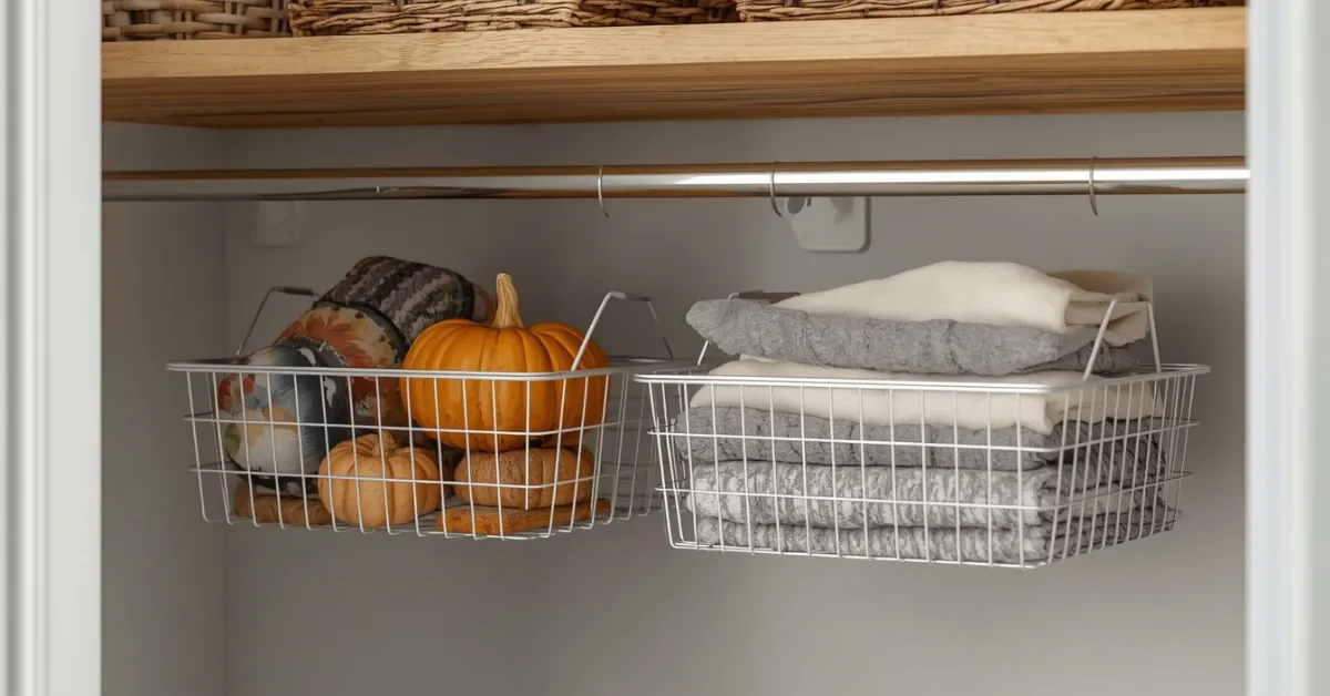 Under-Shelf Basket Storage