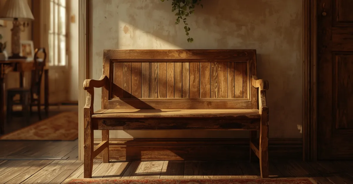 Vintage Bench With Character