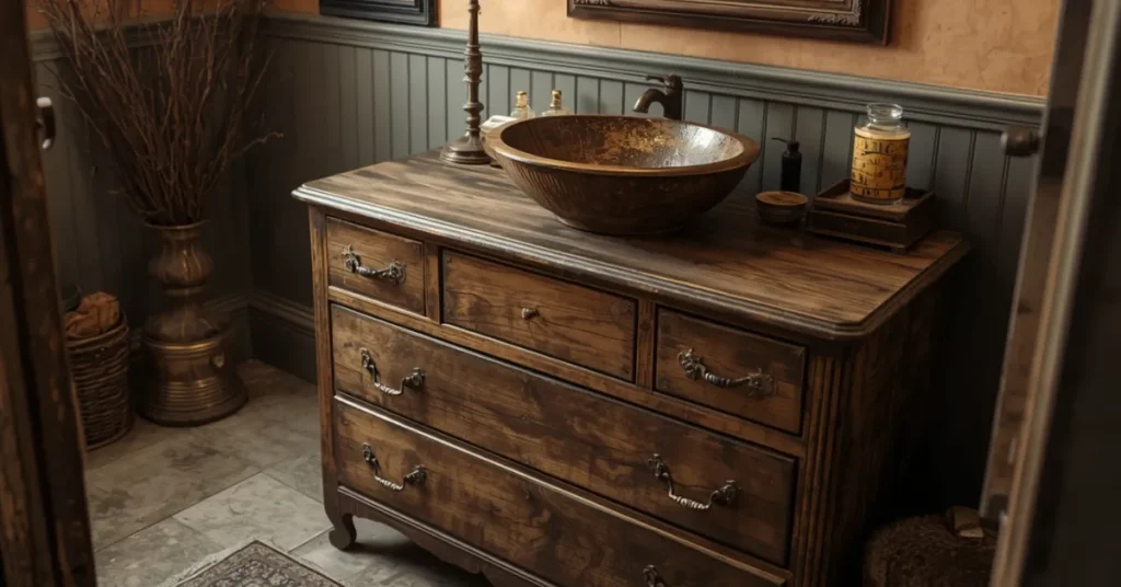 Vintage Dresser Turned Vanity
