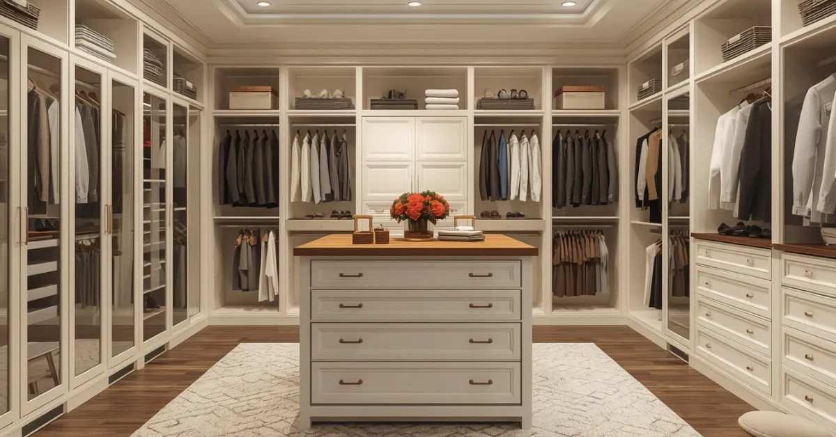 Walk-In Closet Ideas With a Center Island