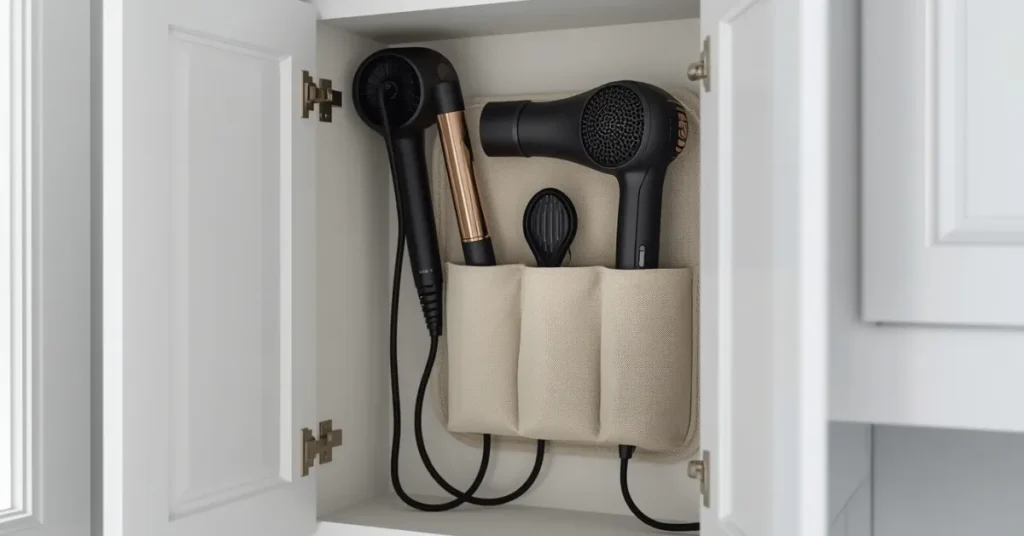 Wall-Mounted Hair Tool Organizer