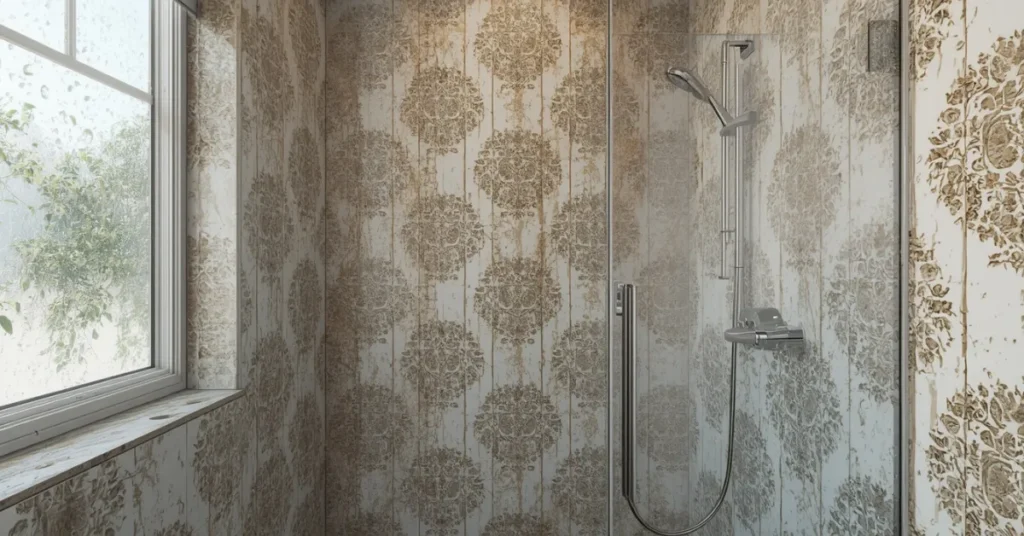 Waterproof Bathroom Wallpaper for Shower Walls
