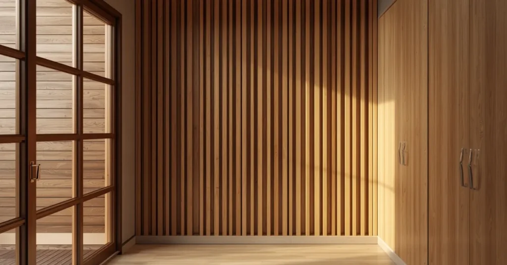Wood Slat Wall Feature
