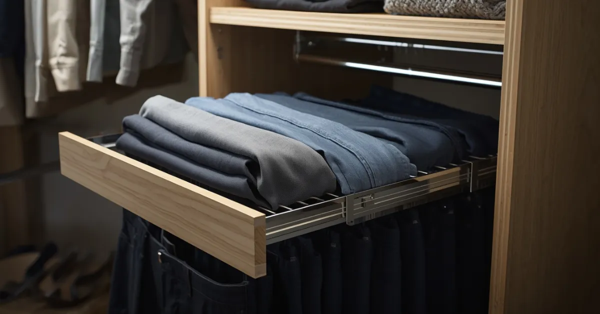 Pull-Out Pants Rack