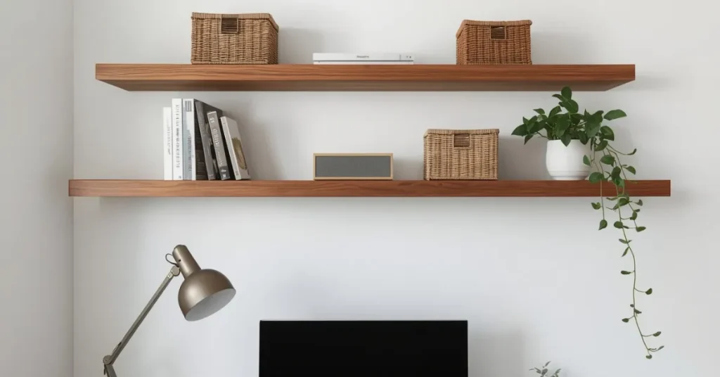 Add Floating Shelves for Storage