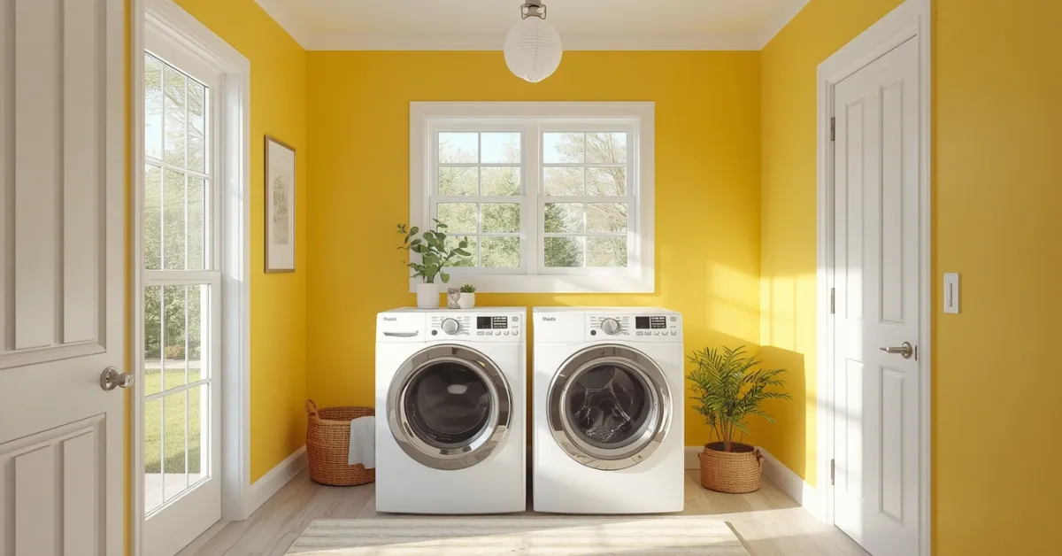 Bright Yellow Accent Wall