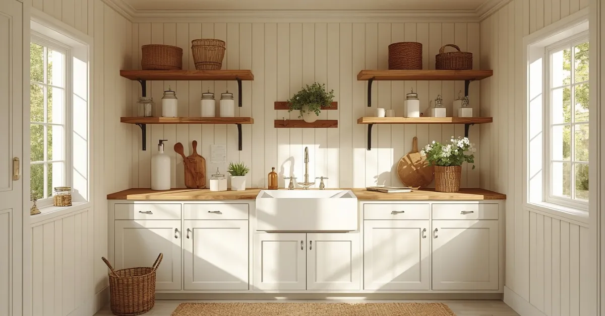 Farmhouse Laundry Room Charm