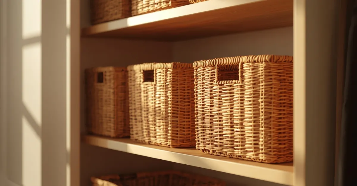Rattan Storage Baskets for a Natural Look