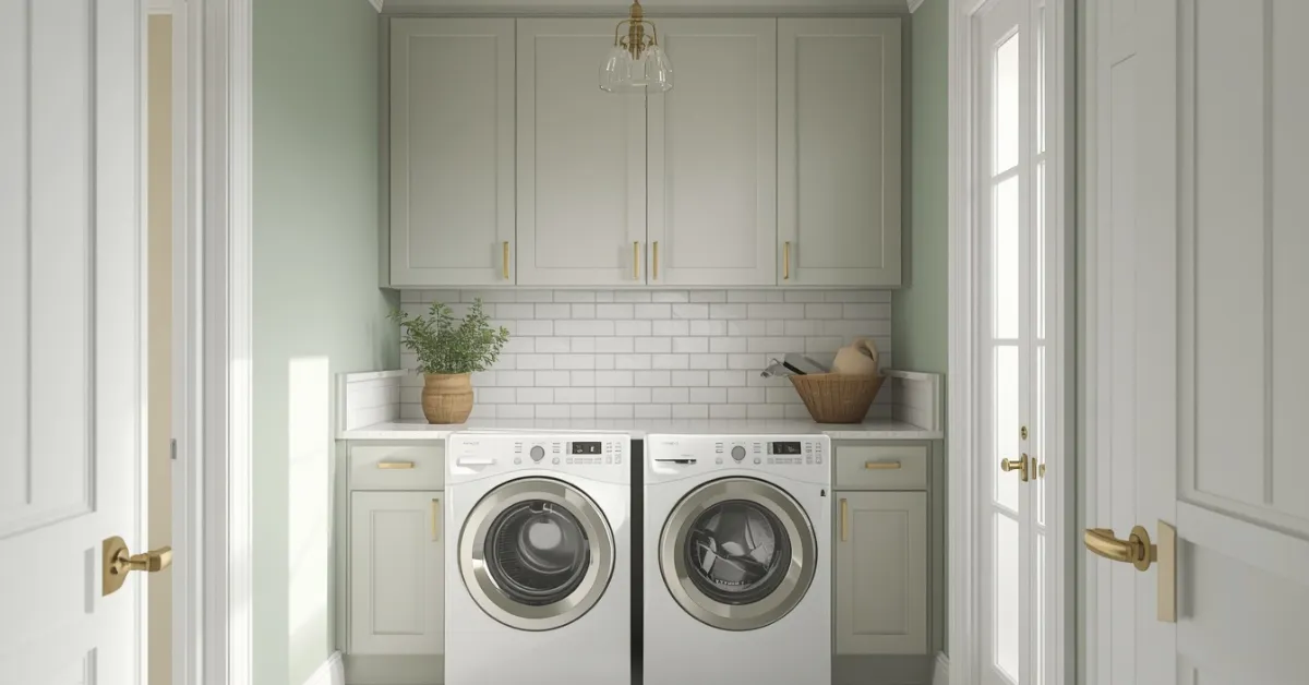 Sage Green Laundry Room Walls